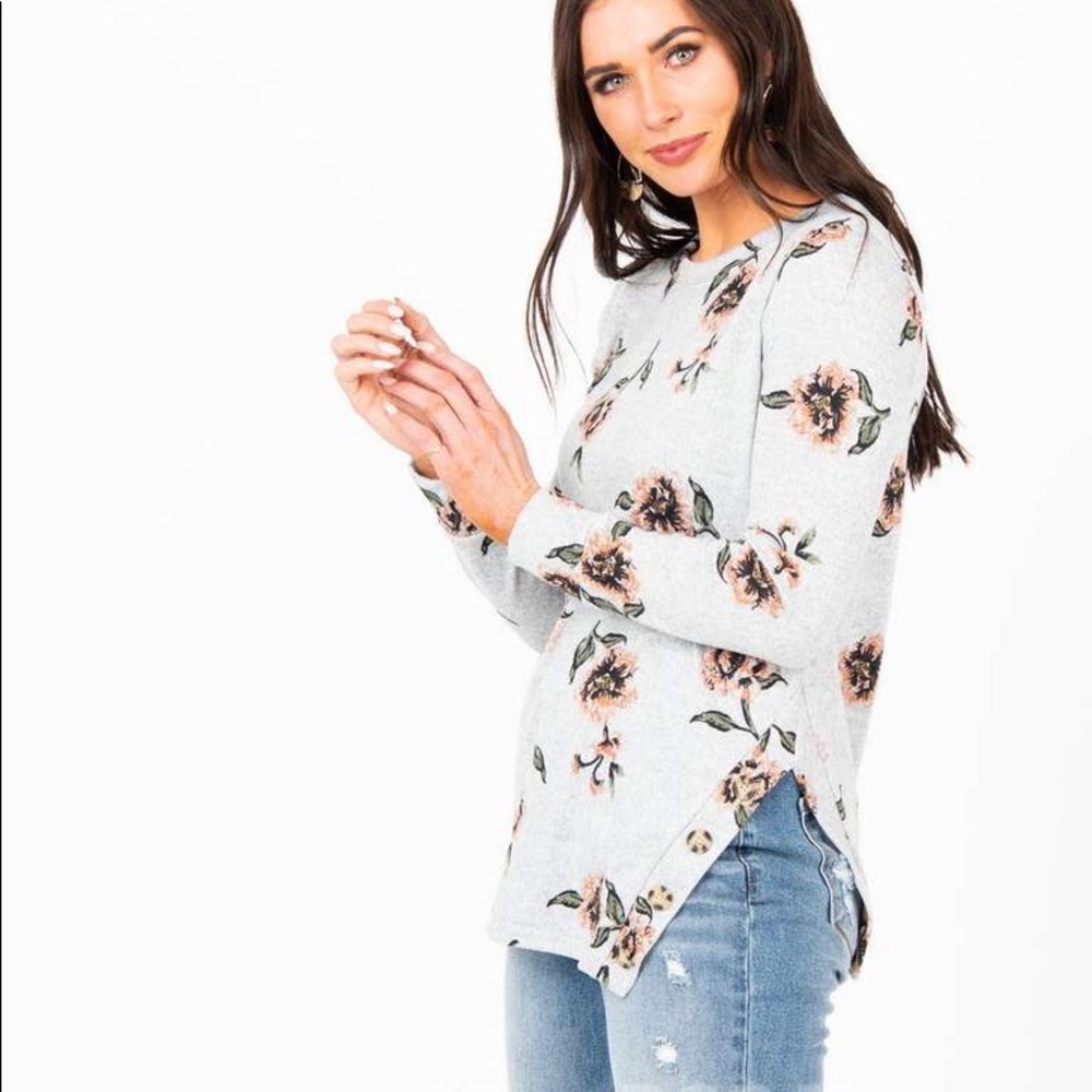 Agnes & Dora Side Button Sweater